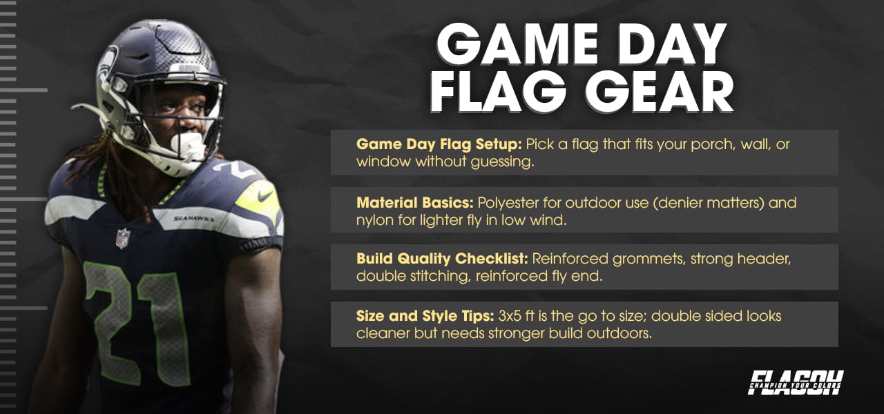 Game-Day Prep + Flag Gear That Holds Up