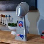 New England Patriots Lombardi Trophy Replica Super Bowl LX 14 Inch 3D Printed