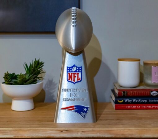 New England Patriots Lombardi Trophy Replica Super Bowl LX 14 Inch 3D Printed