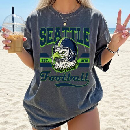 Seattle Football Mascot Funny Game Day Vintage T-Shirt