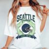 Seattle Football Retro Seahawks Oversized Vintage T-Shirt