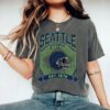 Seattle Football Retro Seahawks Oversized Vintage T-Shirt