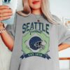 Seattle Football Retro Seahawks Oversized Vintage T-Shirt