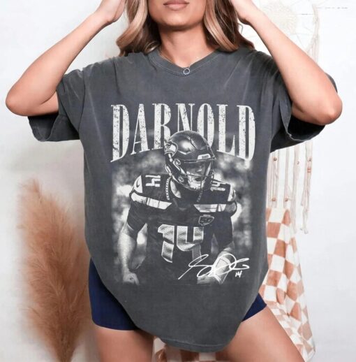 Seattle Football Sam Darnold Vintage 90s Bootleg Game Day T-Shirt