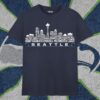 Seattle Football Team Legends GOAT Skyline Greatest Of All Time Tee