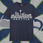 Seattle Football Team Legends GOAT Skyline Greatest Of All Time Tee