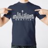 Seattle Football Team Legends GOAT Skyline Greatest Of All Time Tee