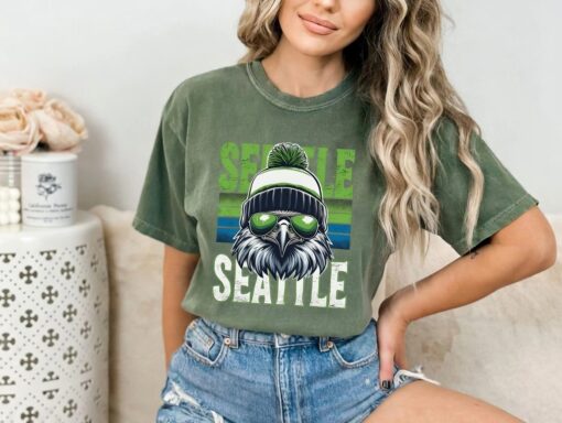Seattle Football Team Seahawk Fan Game Day Gift T-Shirt