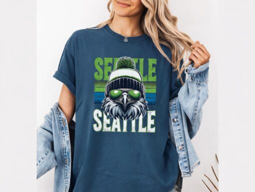 Seattle Football Team Seahawk Fan Game Day Gift T-Shirt