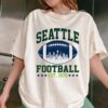 Seattle Football Vintage Retro Seahawk Football Fan Gameday T-Shirt
