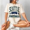 Seattle Football Vintage Style Seattle Seahawk Football Fan T-Shirt