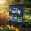 Seattle Seahawk 2025 NFC Champions Commemorative Flag