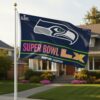Seattle Seahawks 2025 NFL NFC Champions Super Bowl LX 2026 3x5 Flag