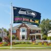 Seattle Seahawks 2025 NFL NFC Champions Super Bowl LX 2026 3x5 Flag