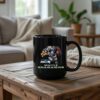 Seattle Seahawks Blitz Mascot Mug 15oz Black Ceramic