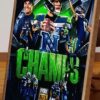 Seattle Seahawks Champions Tribute Action Art NFL Football Poster