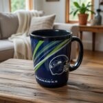 Seattle Seahawks Dynamic Coffee Mug 15oz Black Navy