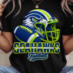 Seattle Seahawks Faux Yarn Chunky Crochet Game Day Sublimation Shirt