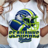 Seattle Seahawks Faux Yarn Chunky Crochet Game Day Sublimation Shirt
