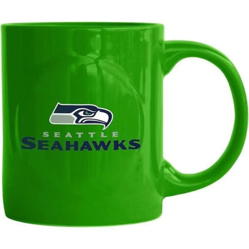 Seattle Seahawks Green Mug 11oz NFL Rally Ceramic Seattle Seahawks Green Mug 11oz NFL Rally Ceramic
