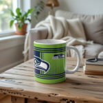 Seattle Seahawks Hero Style Action Mug 11oz Green Ceramic