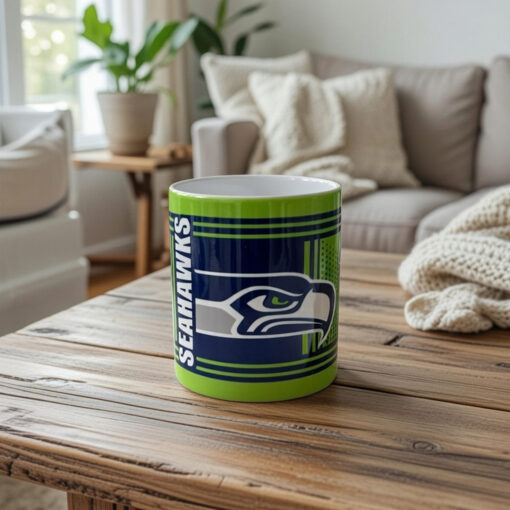 Seattle Seahawks Hero Style Action Mug 11oz Green Ceramic