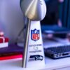 Seattle Seahawks Lombardi Trophy Replica Super Bowl LX 14 Inch 3D Printed