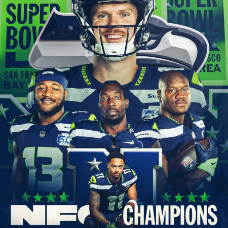 Seattle Seahawks NFC Champions NFC Championship 2025 NFL Poster
