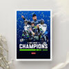 Seattle Seahawks NFC West Champions Team Celebration 2025 Poster