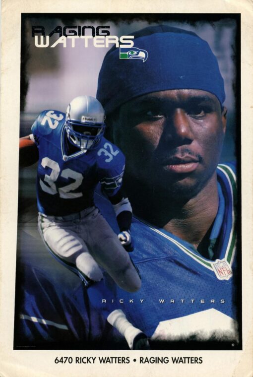 Seattle Seahawks Ricky Watters Raging Watters 6470 Mini Poster