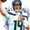 Seattle Seahawks Sam Darnold Man Cave Sports Print Poster