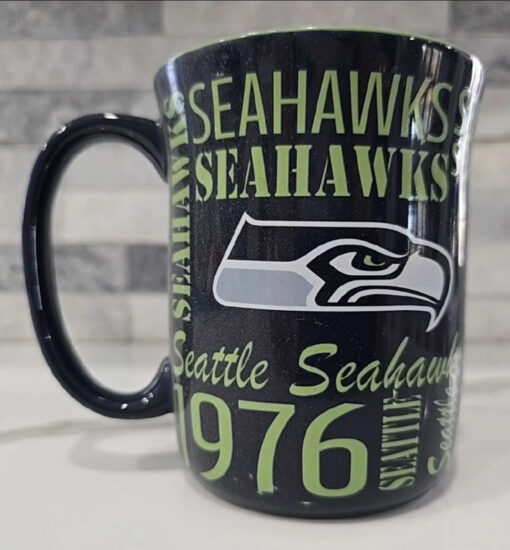 Seattle Seahawks Sculpted Spirit Mug 17oz Navy Green Seattle Seahawks Sculpted Spirit Mug 17oz Navy Green