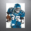 Seattle Seahawks Shaun Alexander Man Cave Sports Print