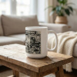 Seattle Seahawks vs Patriots Super Bowl LX Mug 15oz Vintage Newspaper Comic