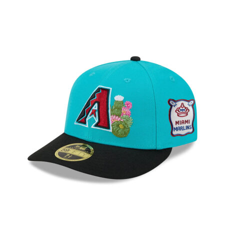 Arizona Diamondbacks 2026 Spring Training Low Profile Aqua Embroidered Fitted Hat