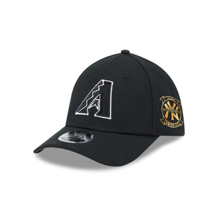Arizona Diamondbacks Black and White M-Crown Embroidered Stretch Fit Cap