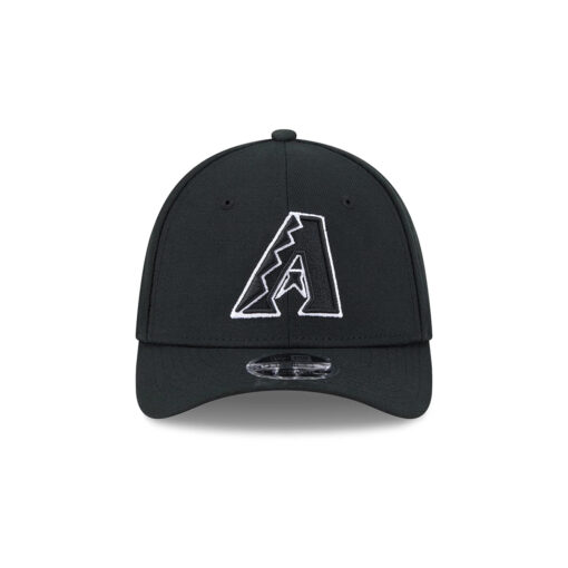 Arizona Diamondbacks Black and White M-Crown Embroidered Stretch Fit Cap