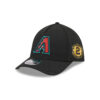 Arizona Diamondbacks Black Embroidered M-Crown A-Frame Stretch Fit Hat
