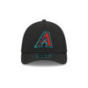 Arizona Diamondbacks Black Embroidered M-Crown A-Frame Stretch Fit Hat