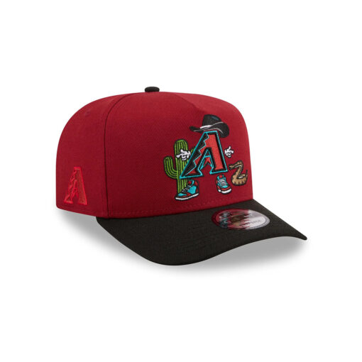 Arizona Diamondbacks Cartoon Red A-Frame Stitched Snapback Hat