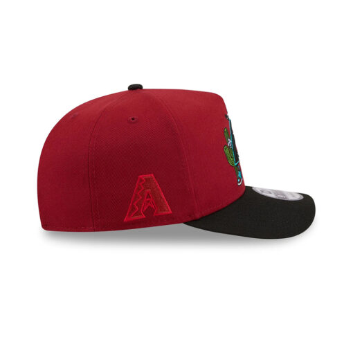 Arizona Diamondbacks Cartoon Red A-Frame Stitched Snapback Hat