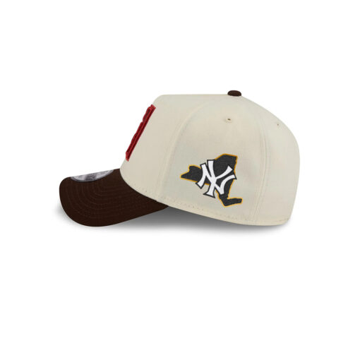 Arizona Diamondbacks City Script Cream A-Frame Embroidered Snapback Hat