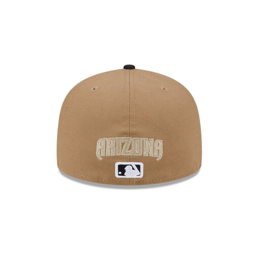 Classic Arizona Diamondbacks 8Bit Wordmark Brown Embroidery Fitted Hat