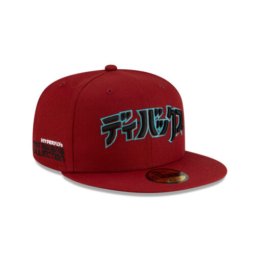 Arizona Diamondbacks Hyperfly Katakana Red Stitched Fitted Hat