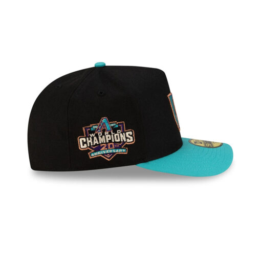 Arizona Diamondbacks Just Caps Upside Down Black Embroidered A-Frame Fitted Hat
