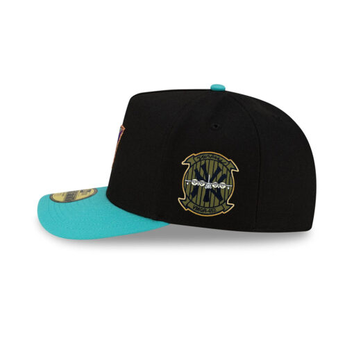 Arizona Diamondbacks Just Caps Upside Down Black Embroidered A-Frame Fitted Hat