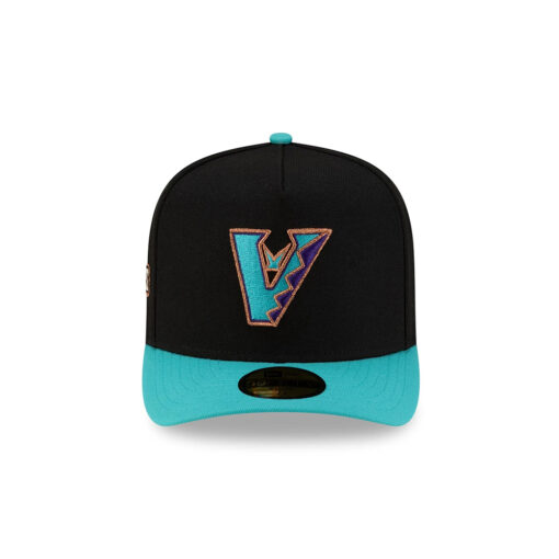 Arizona Diamondbacks Just Caps Upside Down Black Embroidered A-Frame Fitted Hat