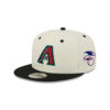 Arizona Diamondbacks Mascot Pin Cream Stitched Snapback Hat