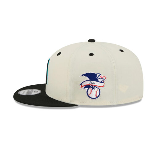 Arizona Diamondbacks Mascot Pin Cream Stitched Snapback Hat