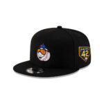 Arizona Diamondbacks Mr Met Black Embroidered Snapback Cap
